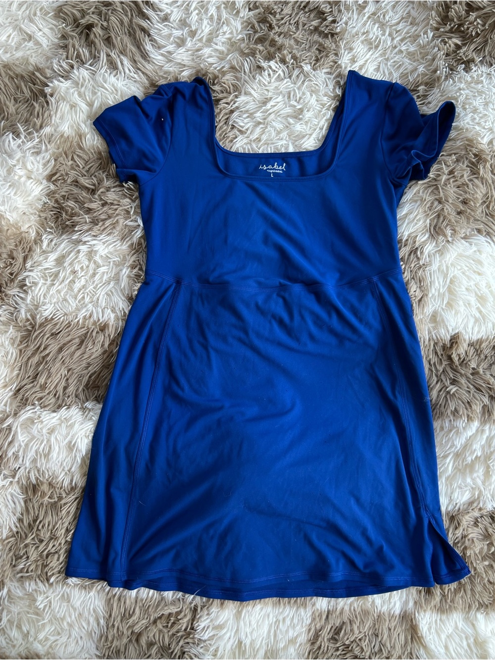 Isabel Royal Blue Scoop Neck Women’s maternity dress